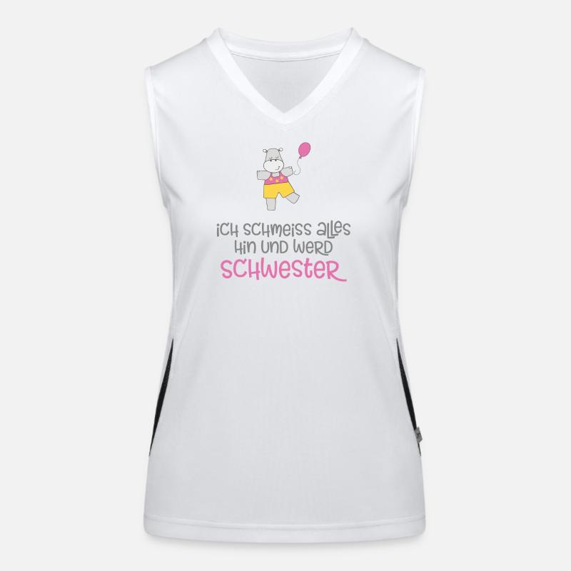 Schwester Funktionelles Kontrast-Tank Top für Frauen