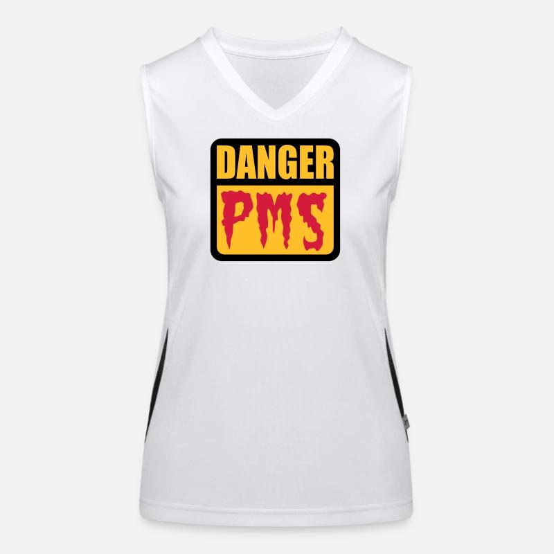 Danger PMS Funktionelles Kontrast-Tank Top für Frauen