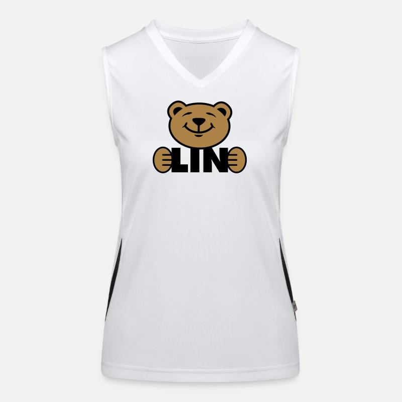 Berlin Bär Funktionelles Kontrast-Tank Top für Frauen