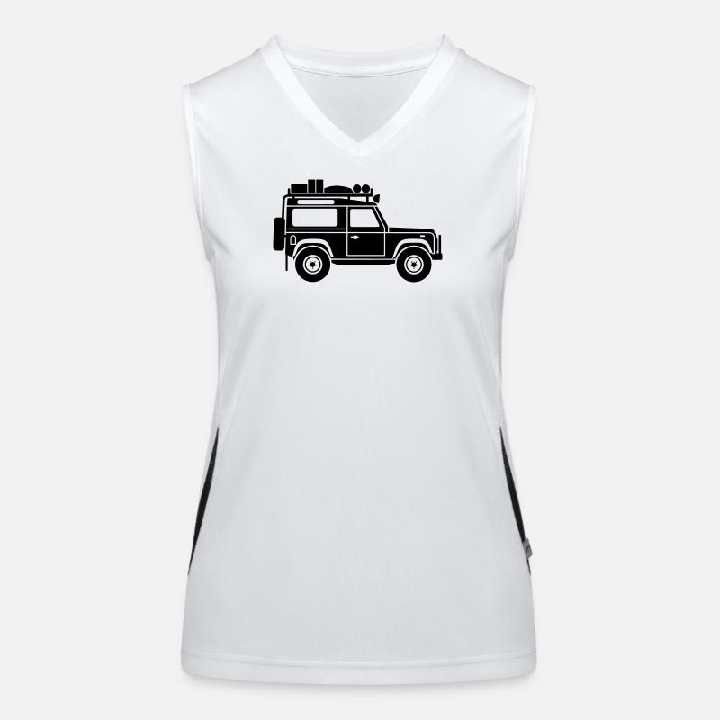Defender D90 Expedition Funktionelles Kontrast-Tank Top für Frauen