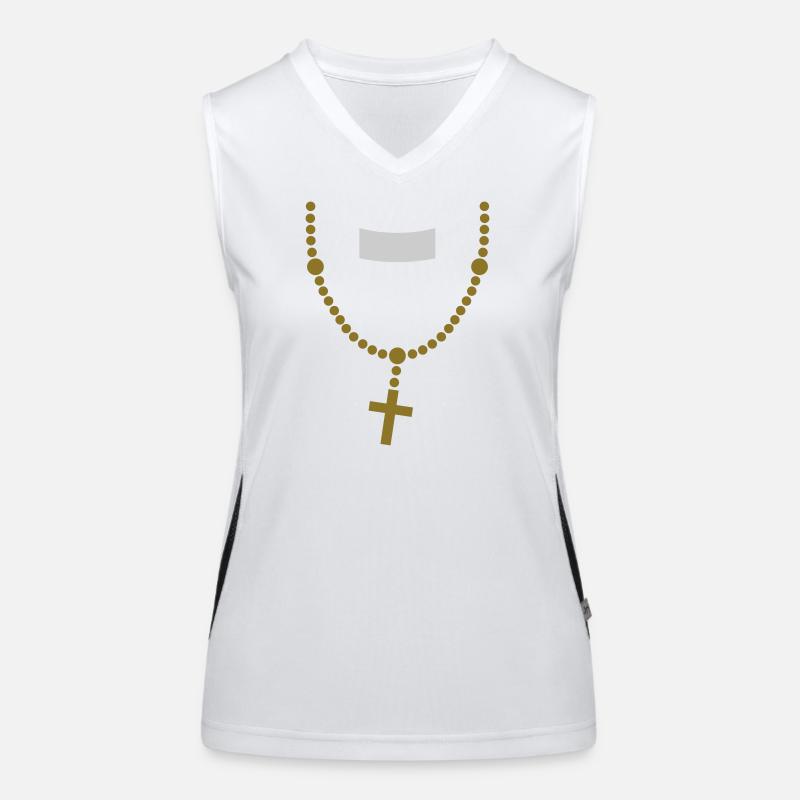 large_please_priest_vector Débardeur respirant contrasté Femme