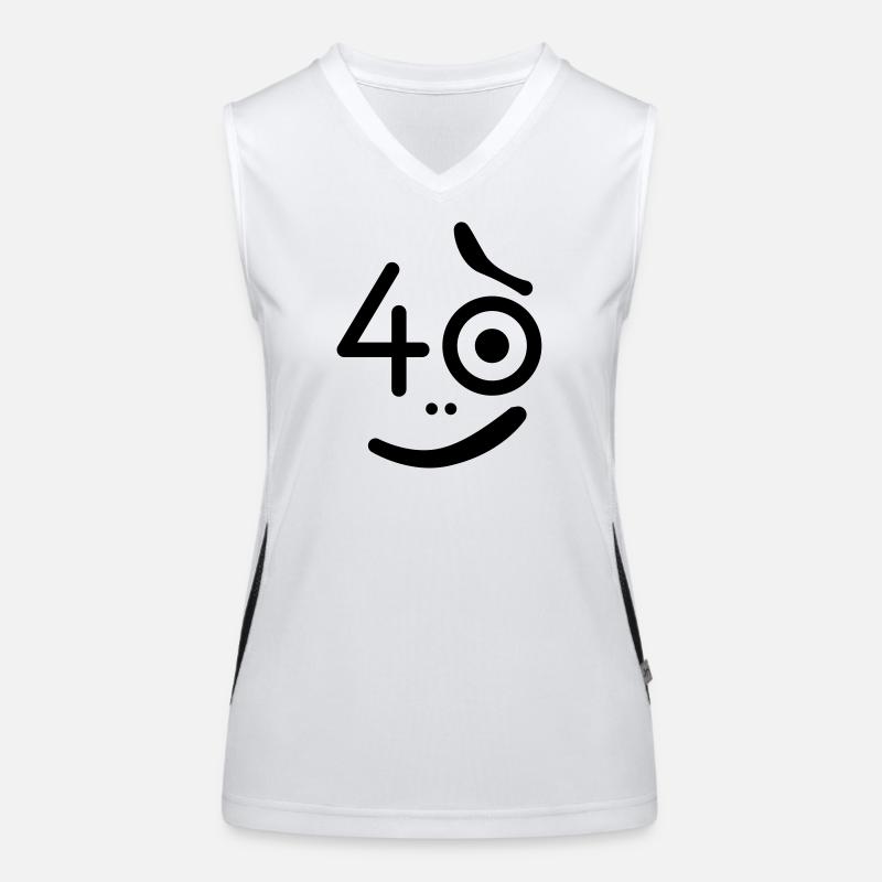 40 Jahre - so what? Funktionelles Kontrast-Tank Top für Frauen