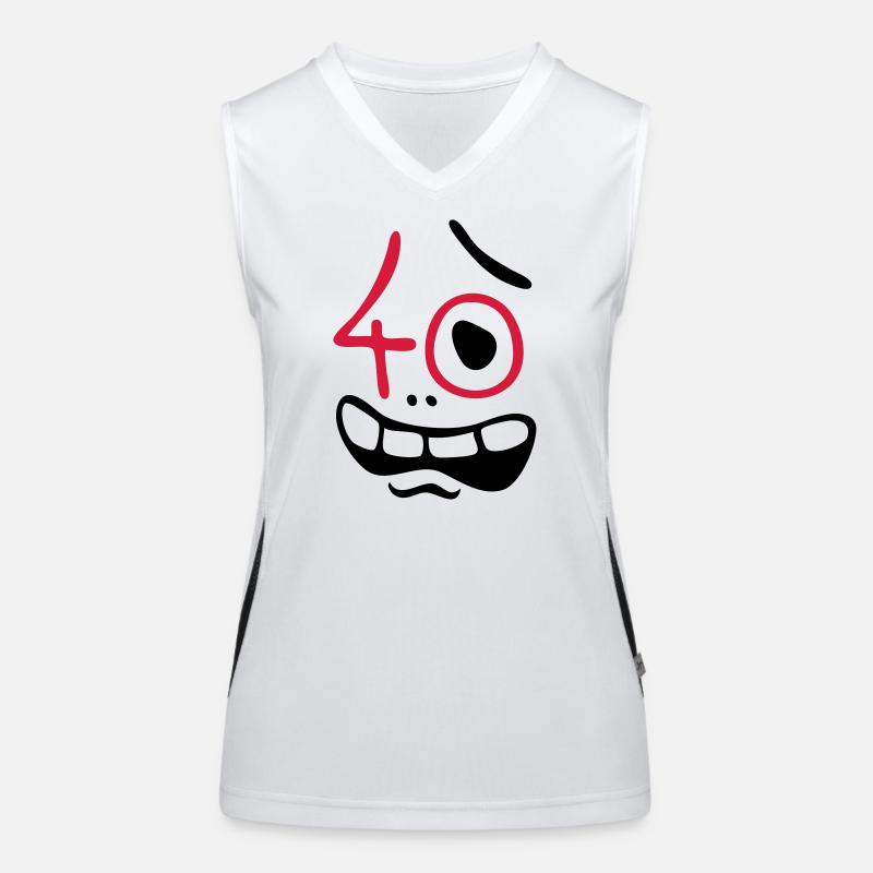 Au weia, 40 Jahre ! Funktionelles Kontrast-Tank Top für Frauen