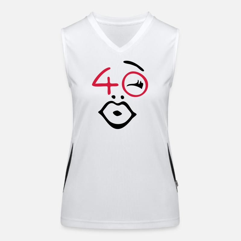 Wow, endlich 40 ! Funktionelles Kontrast-Tank Top für Frauen