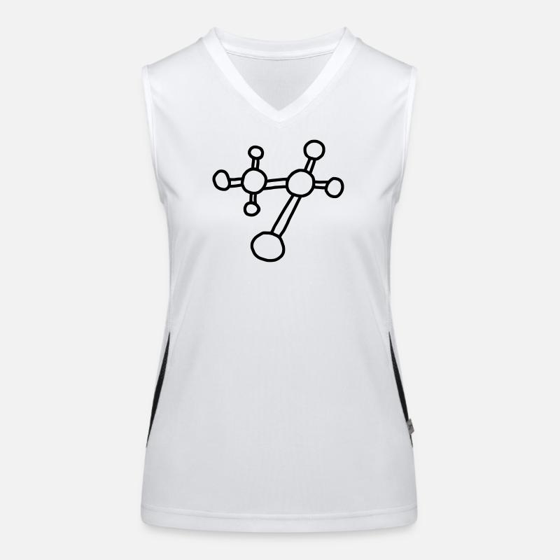 Atom Molekül/ Physik Mechanik Gitter Funktionelles Kontrast-Tank Top für Frauen