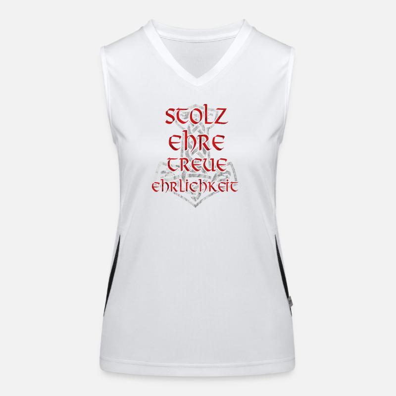 fier honneur honnêteté loyale T-shirt à capuche conception Débardeur respirant contrasté Femme