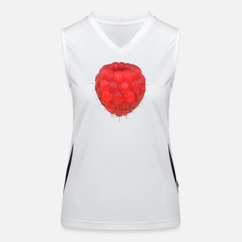 Raspberry Cluster Pattern Women's Functional Contrast Tank Top