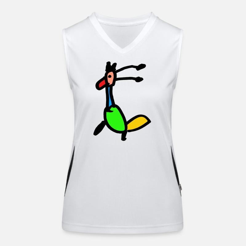 Paradiesvogel Funktionelles Kontrast-Tank Top für Frauen