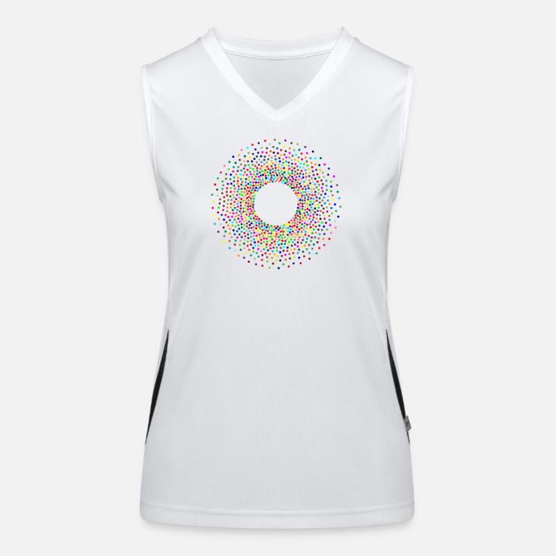 Bubbles Funktionelles Kontrast-Tank Top für Frauen