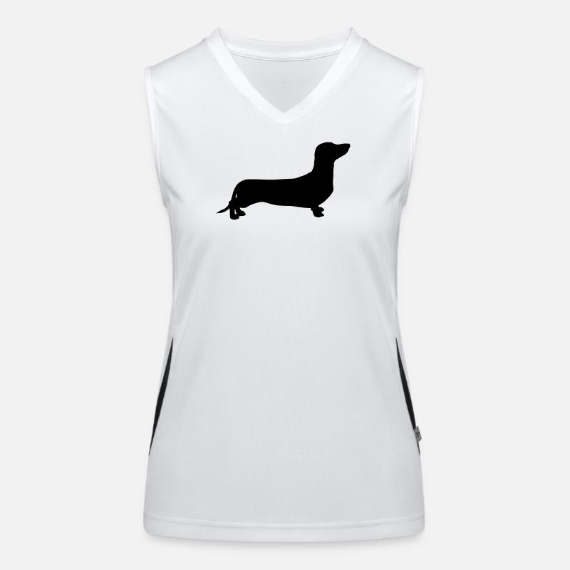 Dachshund Débardeur respirant contrasté Femme