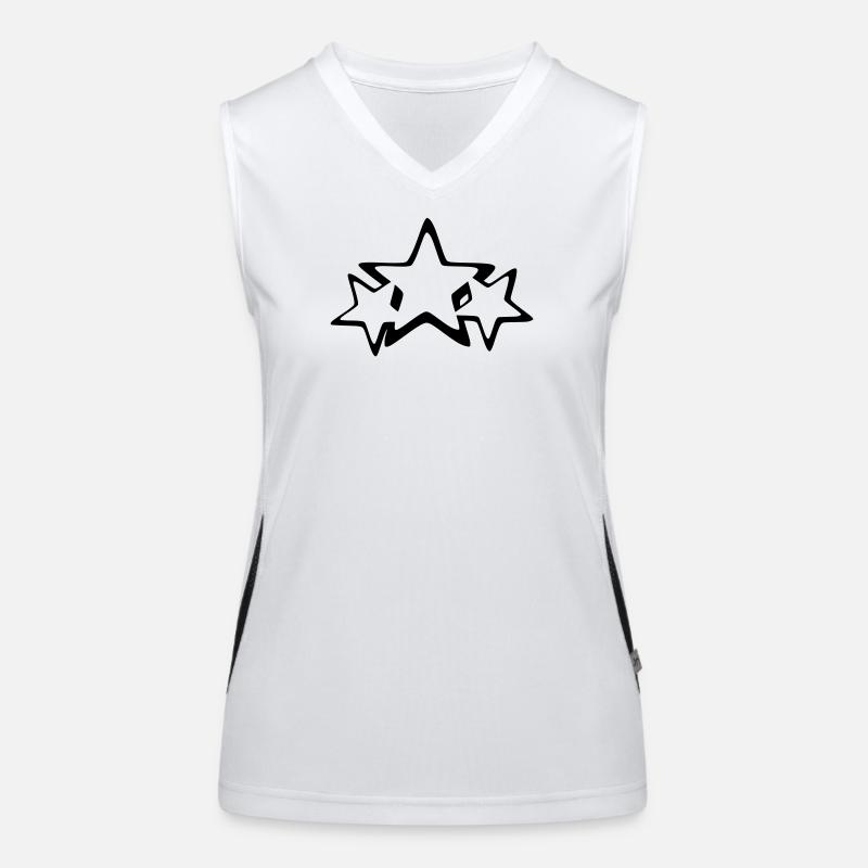 stars Women's Functional Contrast Tank Top