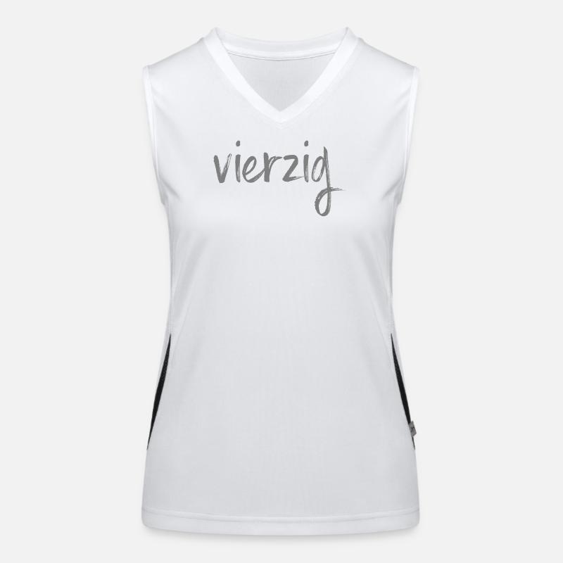 40 vierzig 40. Geburtstag Geschenk Funktionelles Kontrast-Tank Top für Frauen