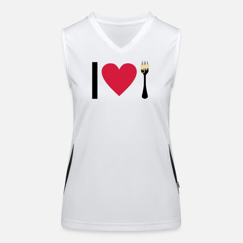 I love Pasta Women's Functional Contrast Tank Top