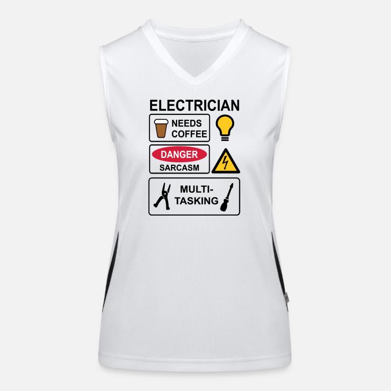 Electrician Débardeur respirant contrasté Femme