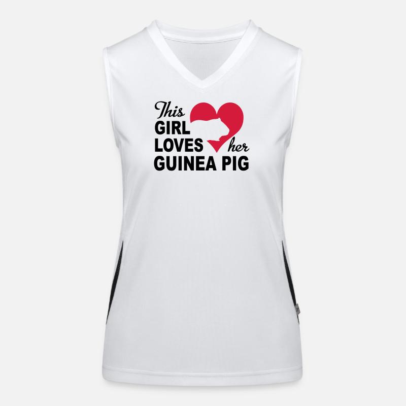 Meerschweinchen Funktionelles Kontrast-Tank Top für Frauen