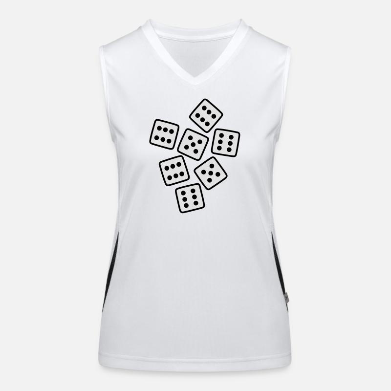 Dice - 40 ans d'anniversaire Débardeur respirant contrasté Femme