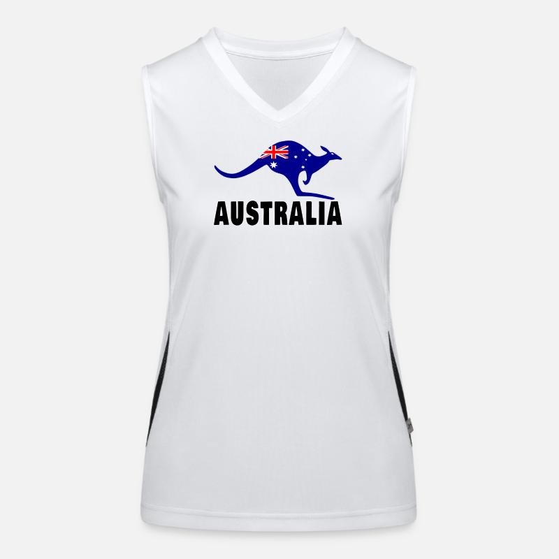 Australien Känguru / Geschenk / Geschenkidee Funktionelles Kontrast-Tank Top für Frauen