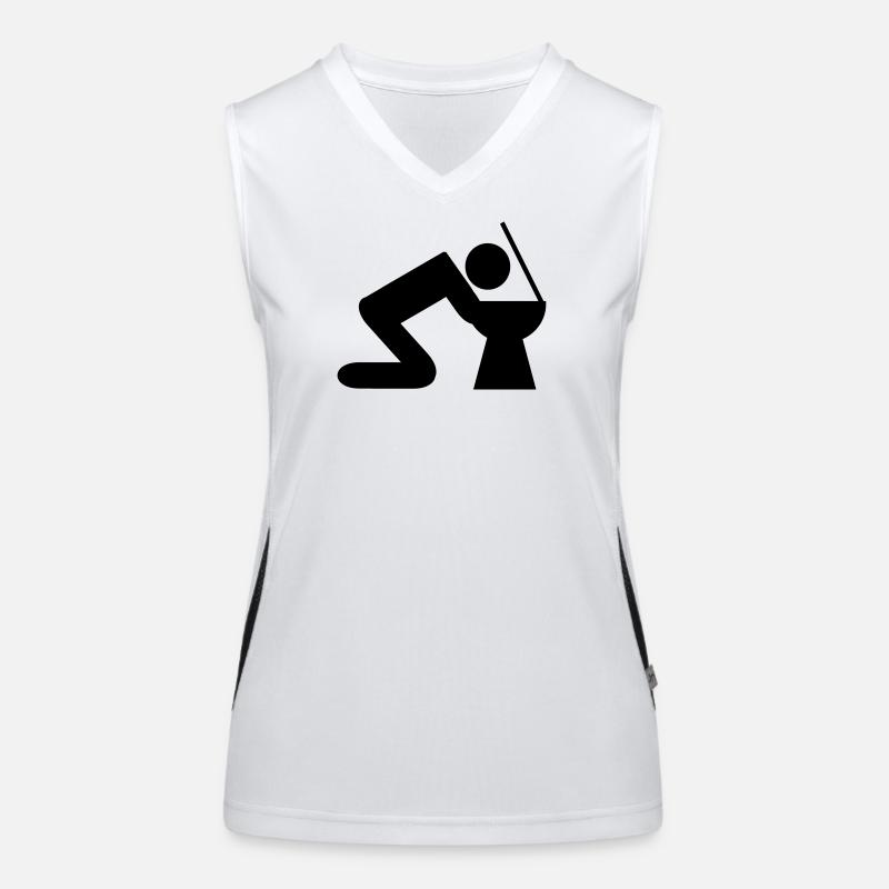 hand over Women's Functional Contrast Tank Top
