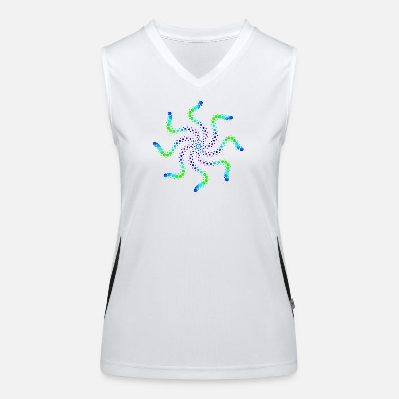 Psychedelisch Funktionelles Kontrast-Tank Top für Frauen