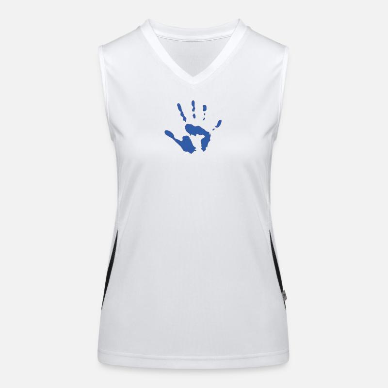 Empreinte de main Débardeur respirant contrasté Femme