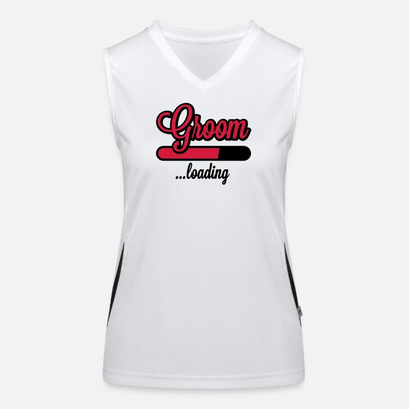 Groom loading Funktionelles Kontrast-Tank Top für Frauen
