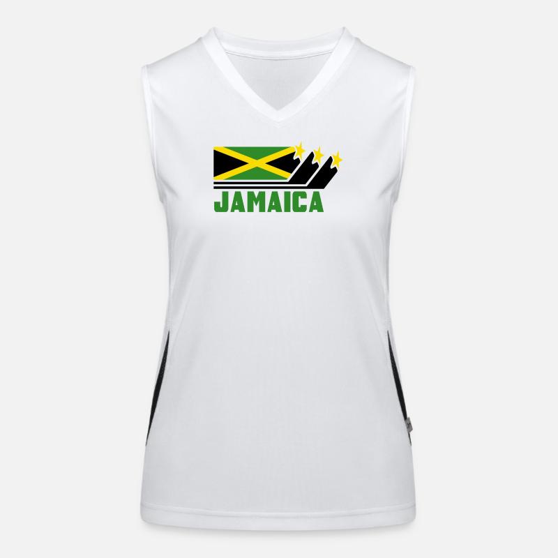 Jamaica / Gift / Caribbean / Reggae / Kingston Women's Functional Contrast Tank Top