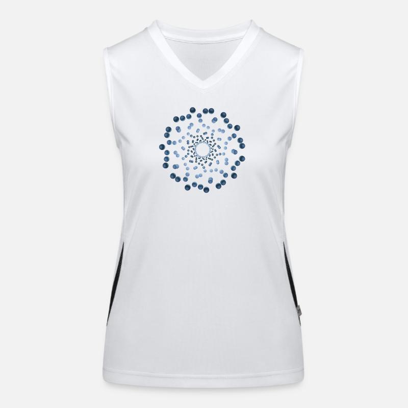 atom - Cellular three Funktionelles Kontrast-Tank Top für Frauen