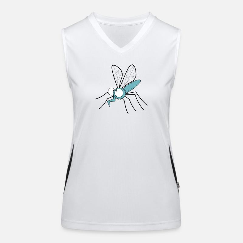 insect mosquito mosquito mosquito plague bite Women's Functional Contrast Tank Top