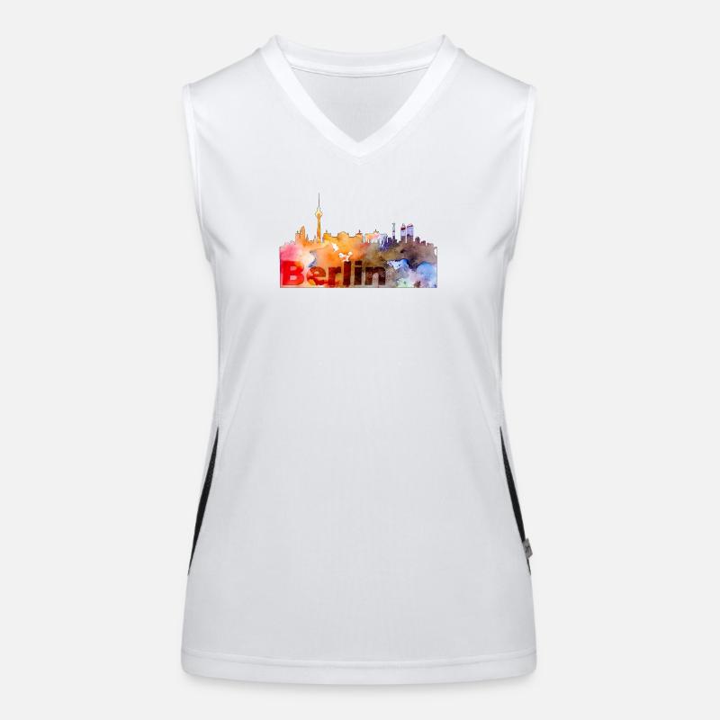 Berlin Funktionelles Kontrast-Tank Top für Frauen