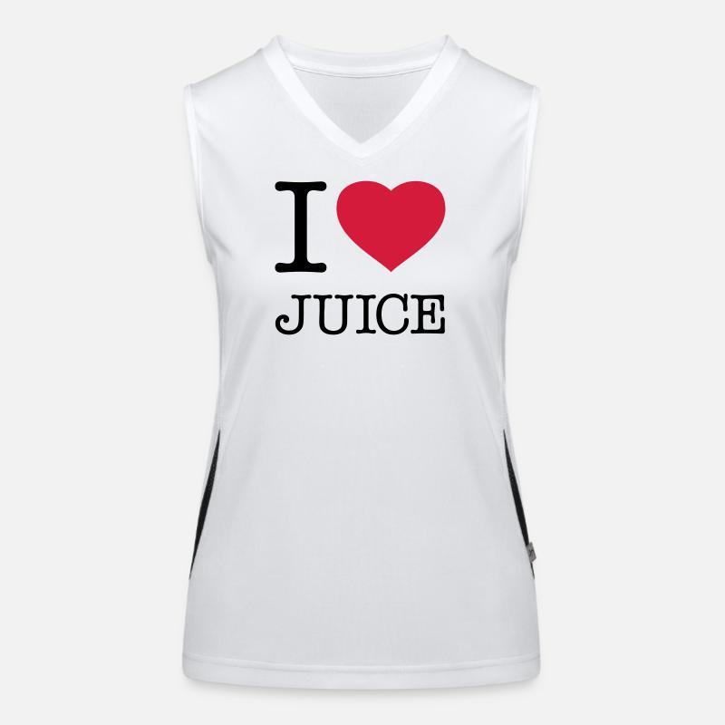 I LOVE JUICE Saft Funktionelles Kontrast-Tank Top für Frauen