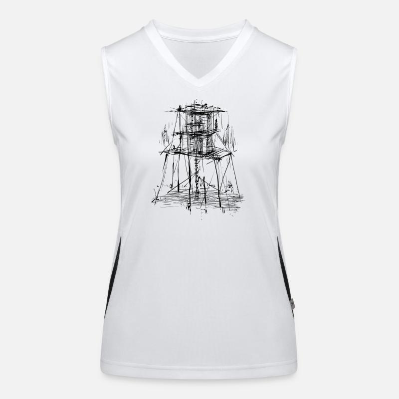 Architecture Tower Women's Functional Contrast Tank Top
