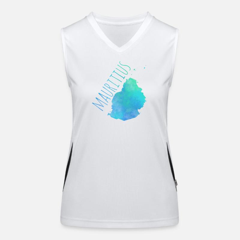 Mauritius Funktionelles Kontrast-Tank Top für Frauen