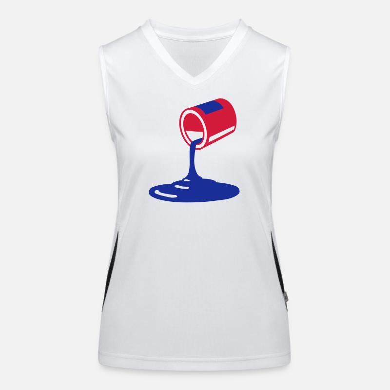 Farbe Funktionelles Kontrast-Tank Top für Frauen