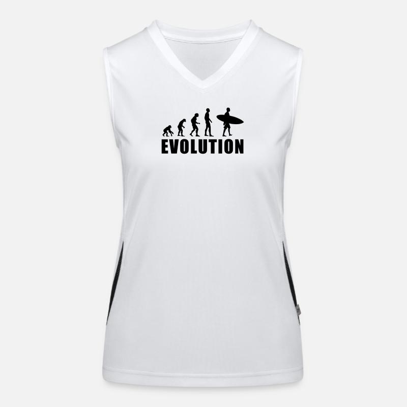 EVOLUTION Surf Schwimmen Meer Urlaub Geschenk Funktionelles Kontrast-Tank Top für Frauen