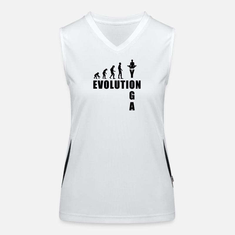 EVOLUTION Yoga Meditation Geschenk Funktionelles Kontrast-Tank Top für Frauen