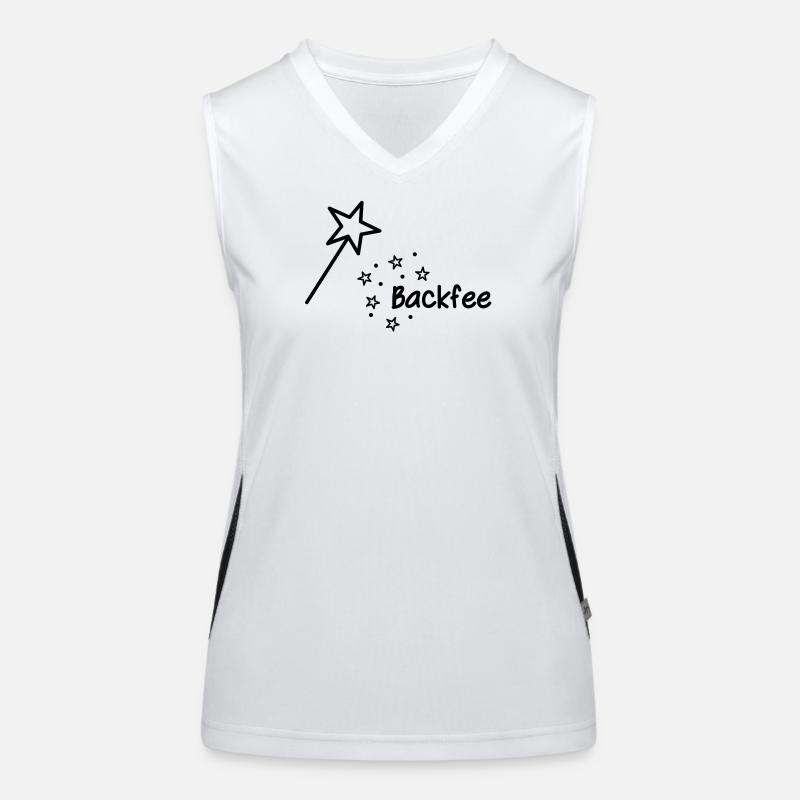 Backfee - Freude am Backen Funktionelles Kontrast-Tank Top für Frauen