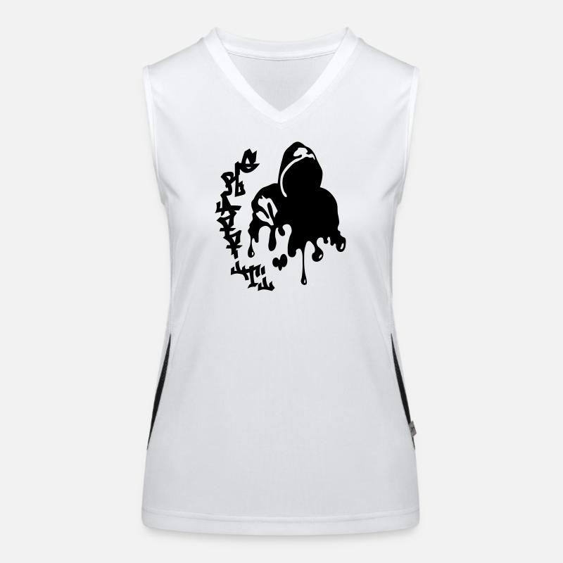 graffiti Women's Functional Contrast Tank Top