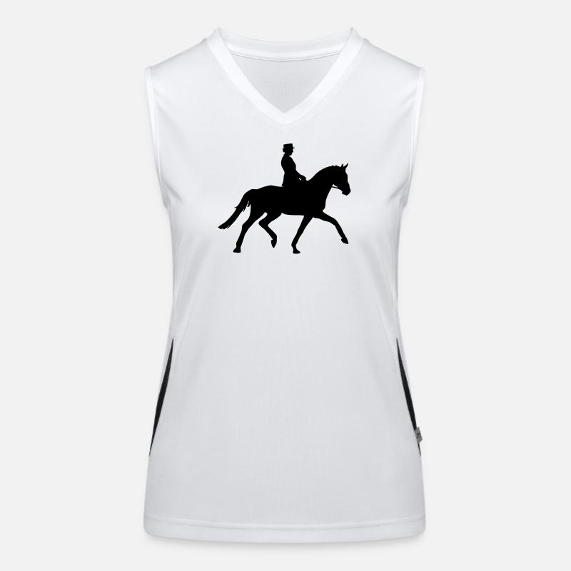 Reiter Funktionelles Kontrast-Tank Top für Frauen