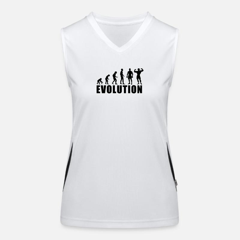 EVOLUTION BODY BUILDING Geschenk Funktionelles Kontrast-Tank Top für Frauen