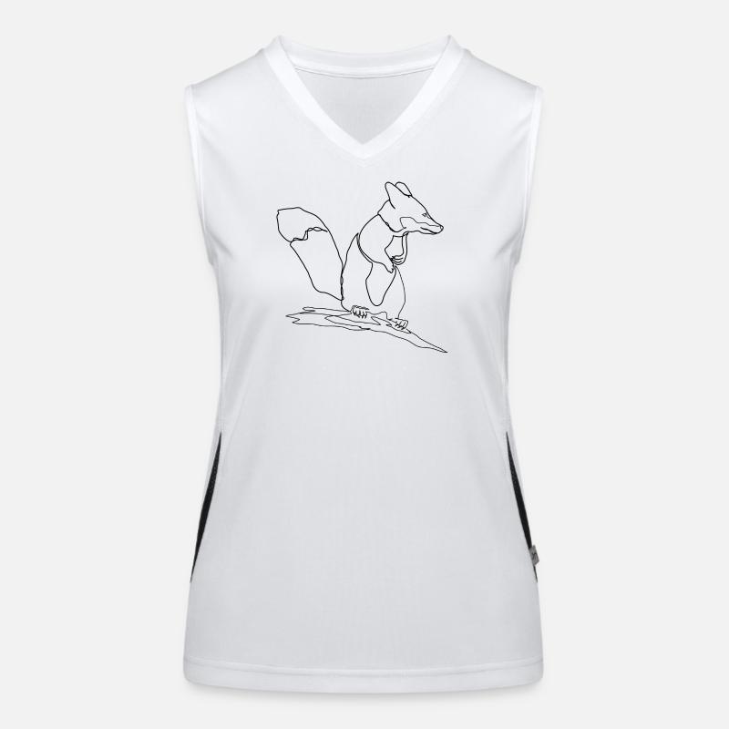Fox Squirrel Squirrel Fox Women's Functional Contrast Tank Top