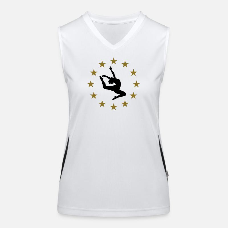 Springen & Sternen Funktionelles Kontrast-Tank Top für Frauen