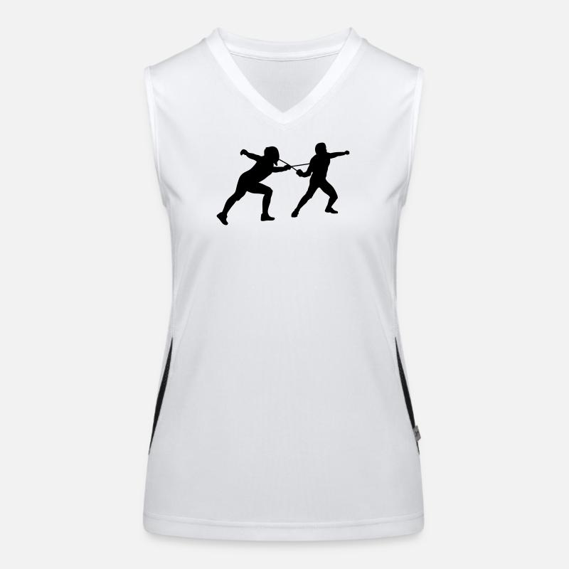 Fechten Funktionelles Kontrast-Tank Top für Frauen