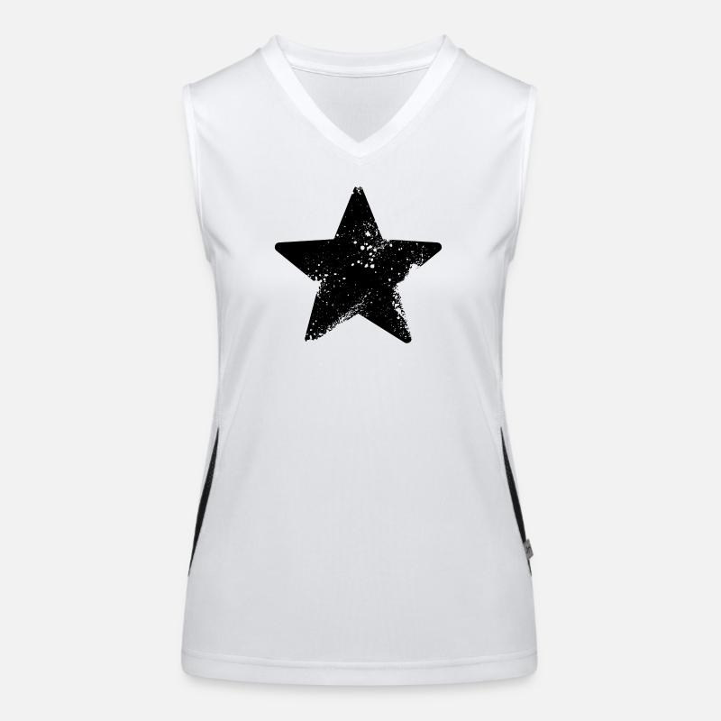 star splatter rock star Women's Functional Contrast Tank Top