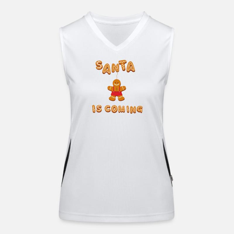 Le Père Noël arrive Débardeur respirant contrasté Femme