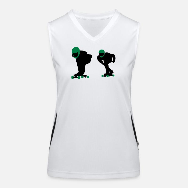 Longboard Funktionelles Kontrast-Tank Top für Frauen