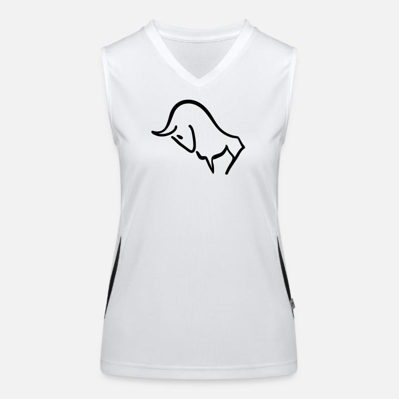 charging bull Women's Functional Contrast Tank Top