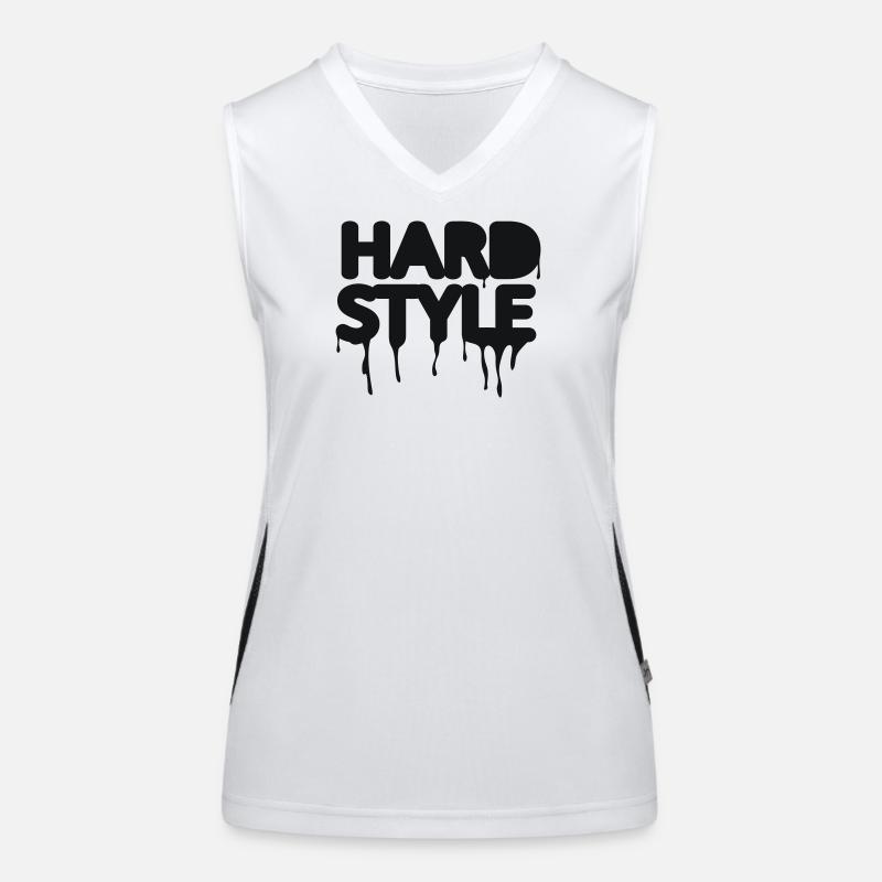 hardstyle techno music Funktionelles Kontrast-Tank Top für Frauen