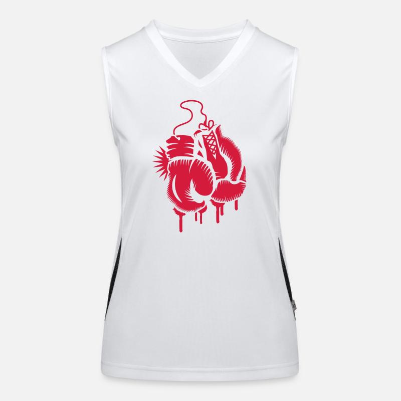 Boxhandschuhe Funktionelles Kontrast-Tank Top für Frauen