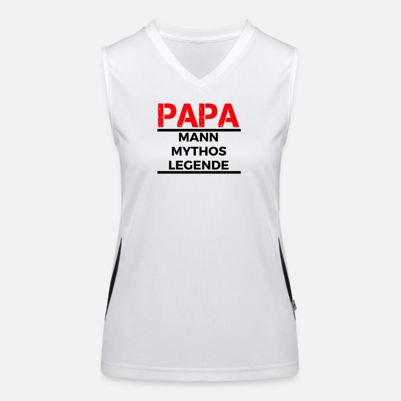 Dad, man, myth, legend Women's Functional Contrast Tank Top