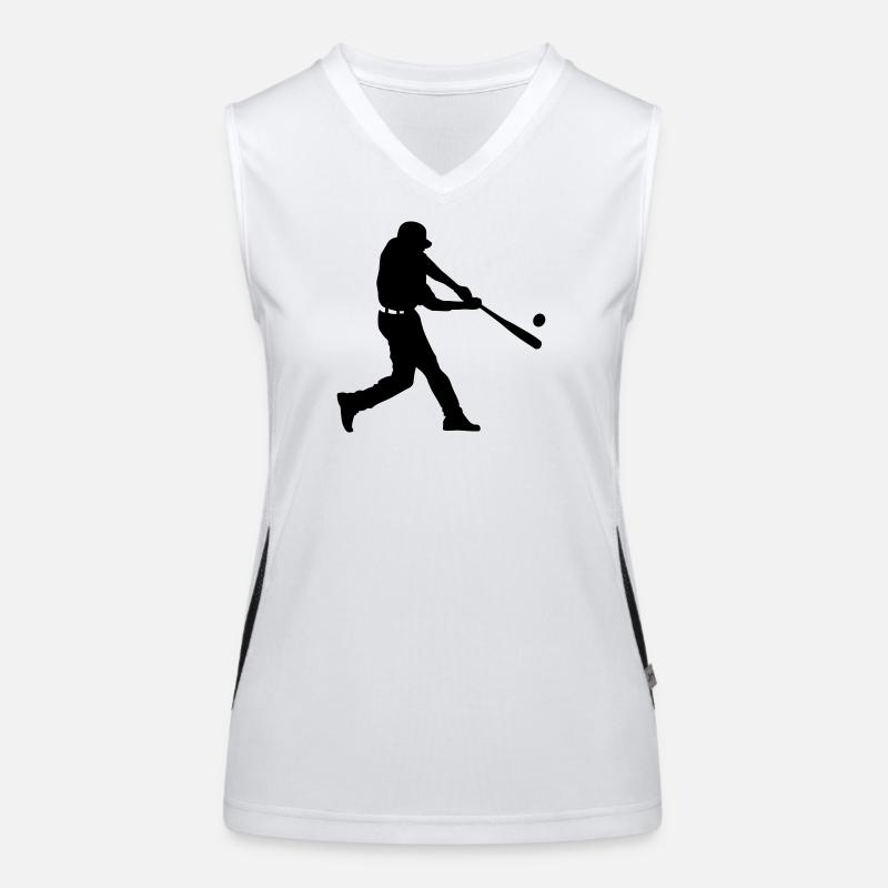 baseball player Women's Functional Contrast Tank Top